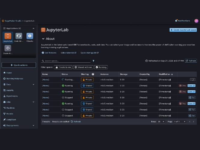 JupyterLab Sagemaker AI