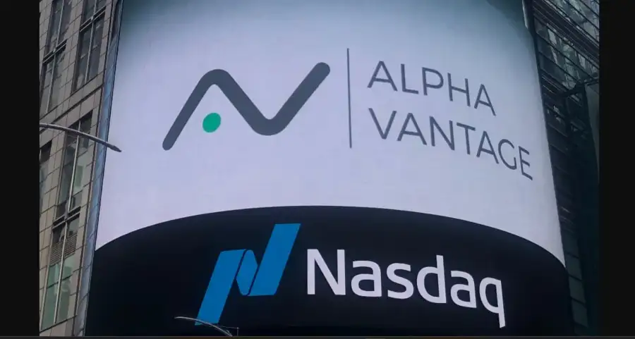Screenshot of Alpha Vantage website