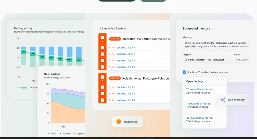 Screenshot of Semgrep website